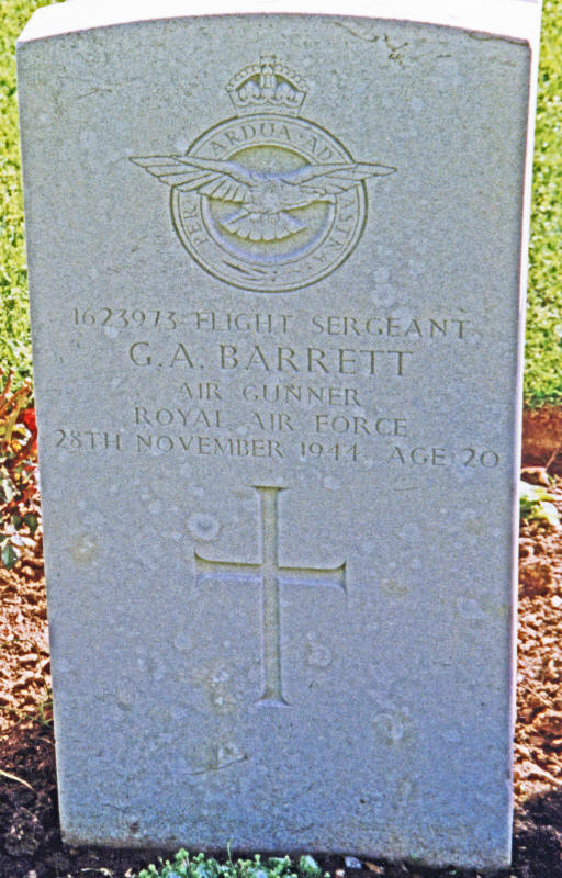 F/Sgt George Arthur Barrett<br/><br /><br />died November 28th, 1944